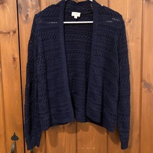 (M) Cyrus Navy Blue Knit Cardigan Sweater
